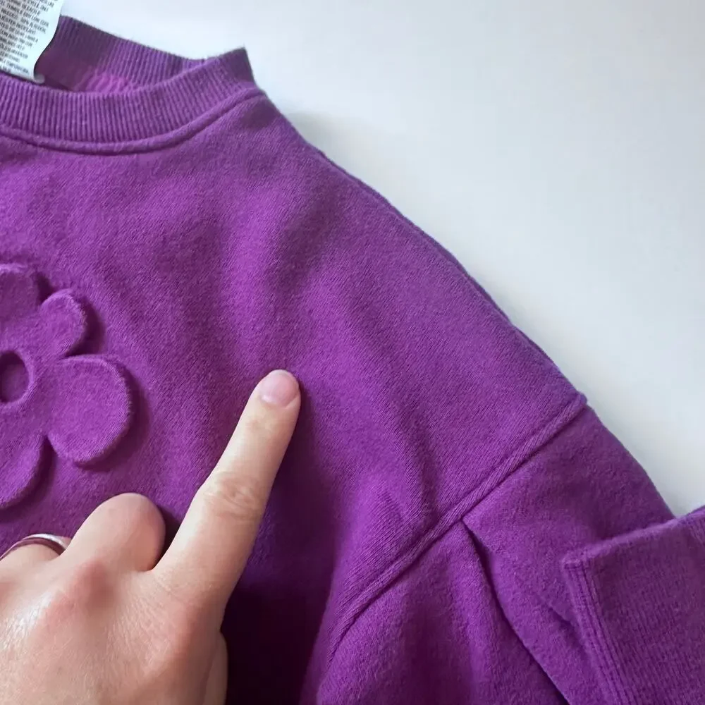 All in Motion sweatshirt floral detail medium 8